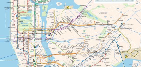 Subway map New York